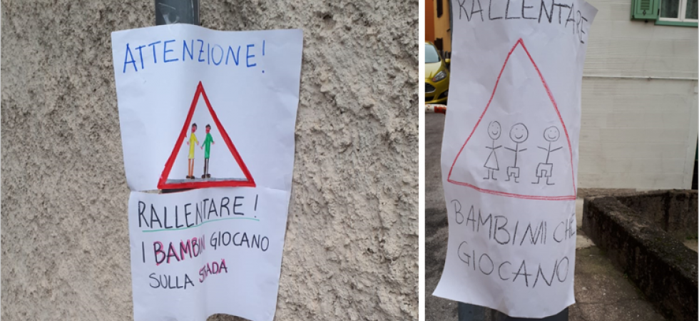 Coronavirus, scuole chiuse e allora i bambini tornano a giocare in strada